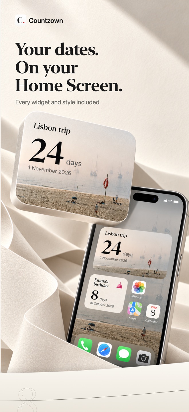 Countzown Home Screen countdown widgets