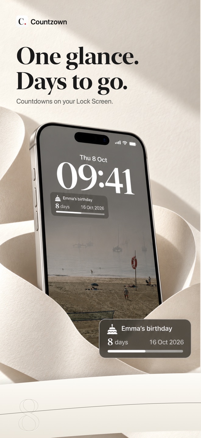 Countzown Lock Screen countdown widgets