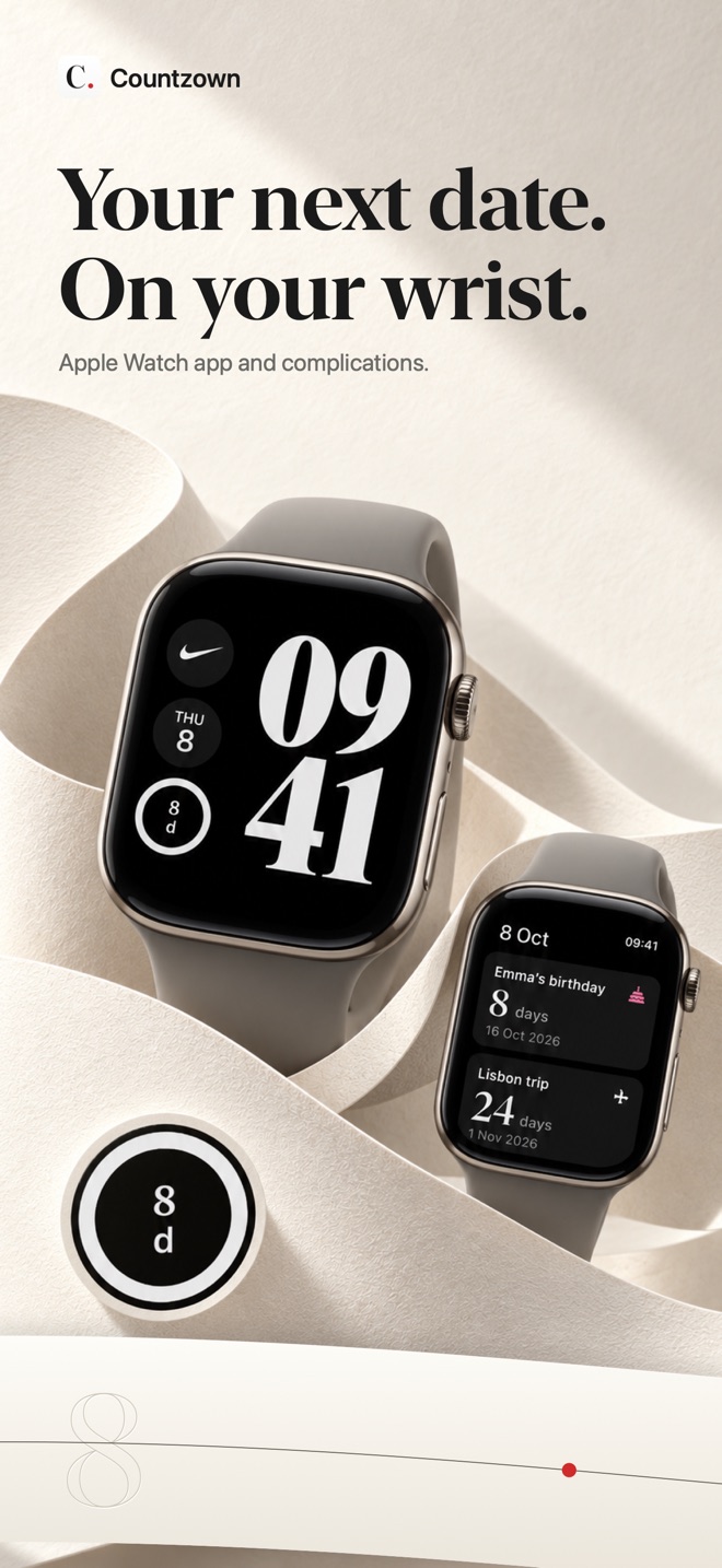 Countdowns on Apple Watch
